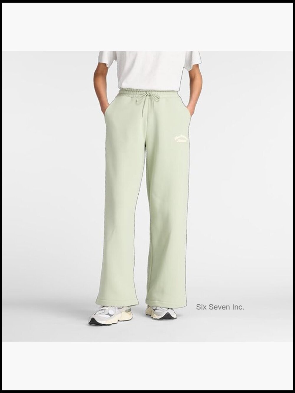 Wide Leg Fleece Sweatpants, High Rise Casual Active Pants
